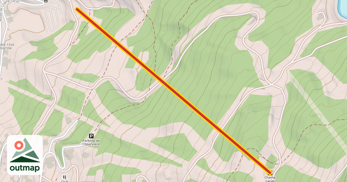 Map of Champ Lacas