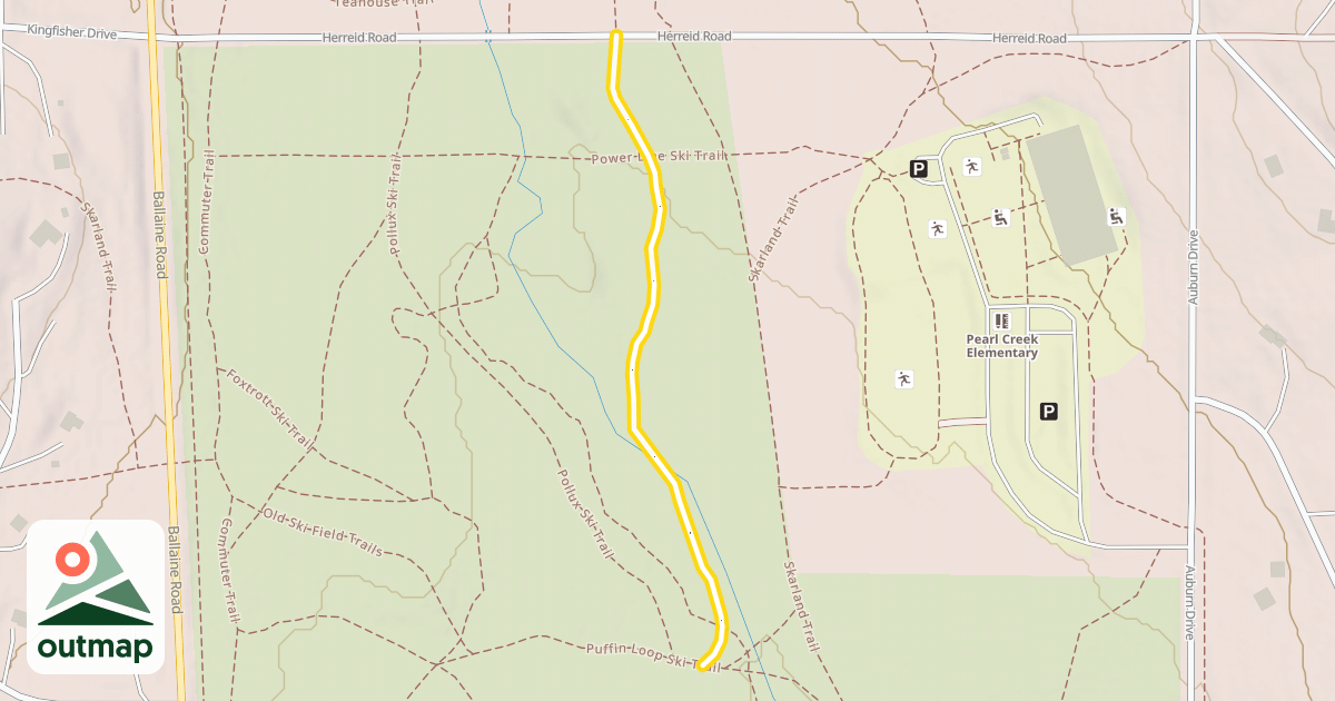 Map of Castor Ski Trail