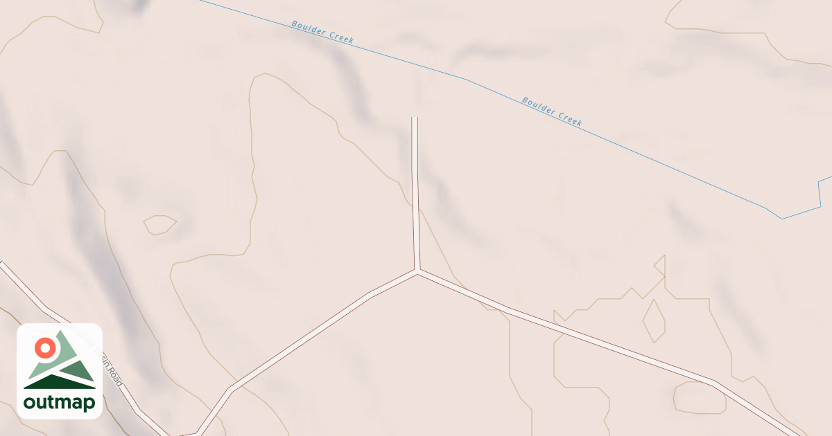 Map of BOULDER BASIN SPUR