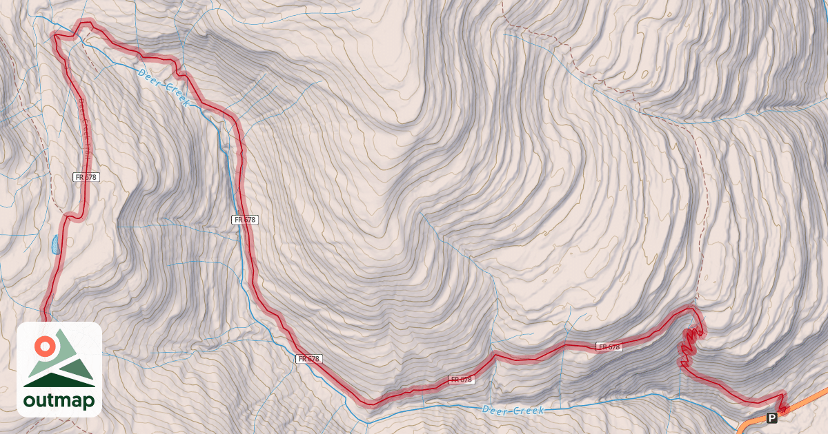 Map of Deer Creek Trail