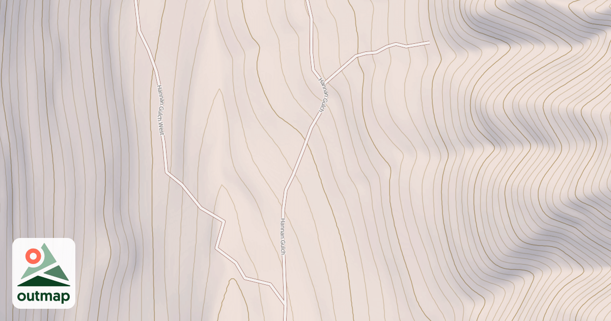 Map of Hannan Gulch East