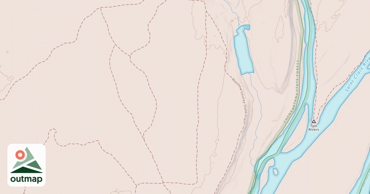 Map of Pine Riders Trail: Chengwatana State Forest