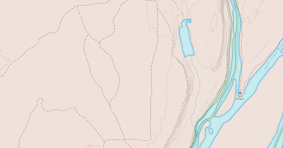 Map preview of Pine Riders Trail: Chengwatana State Forest