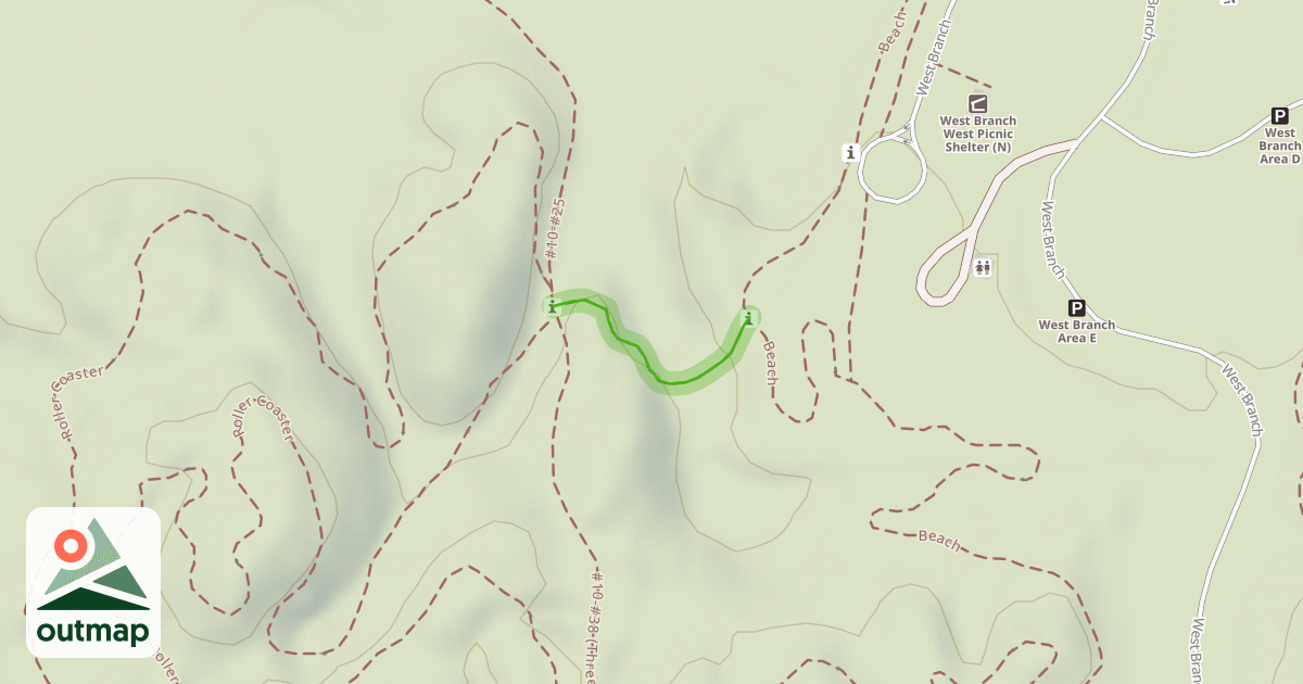 Map of Beach-Coaster Connector