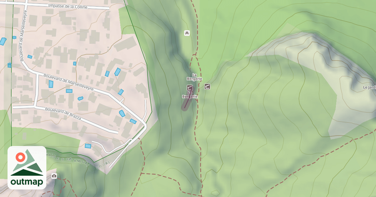 Map of La Bergerie