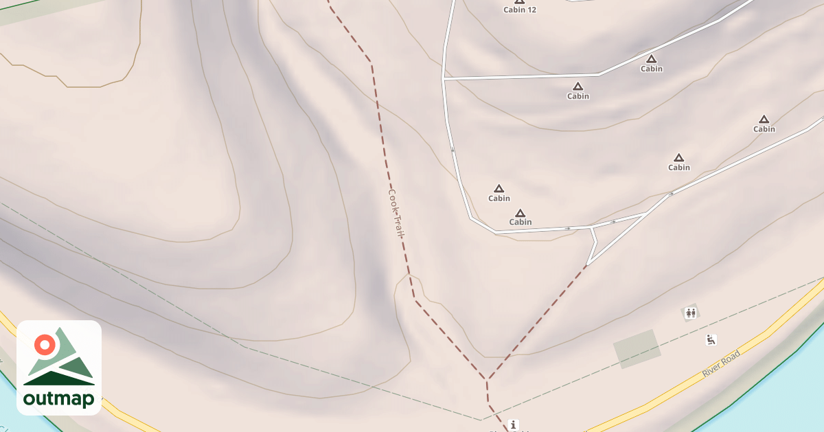 Map of Cook Forest State Park Trails
