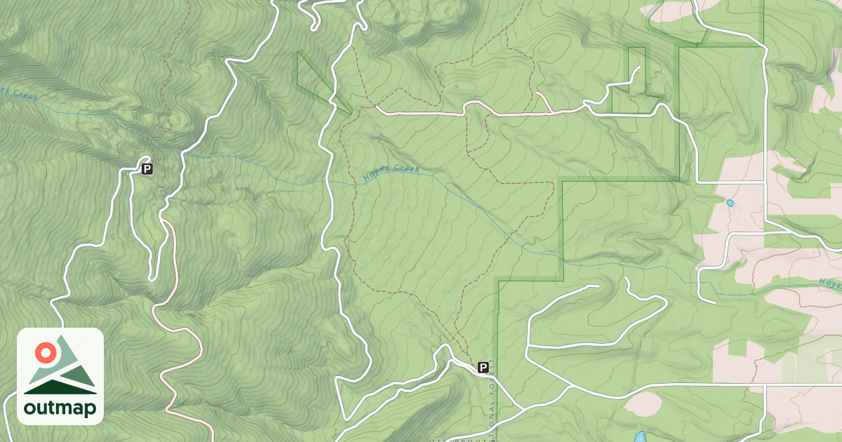Map of (FDR) HAYES CREEK