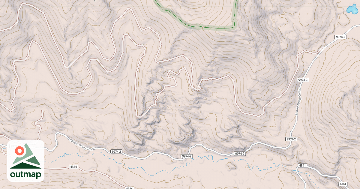 Map of BEAVER - FINLEY CREEK