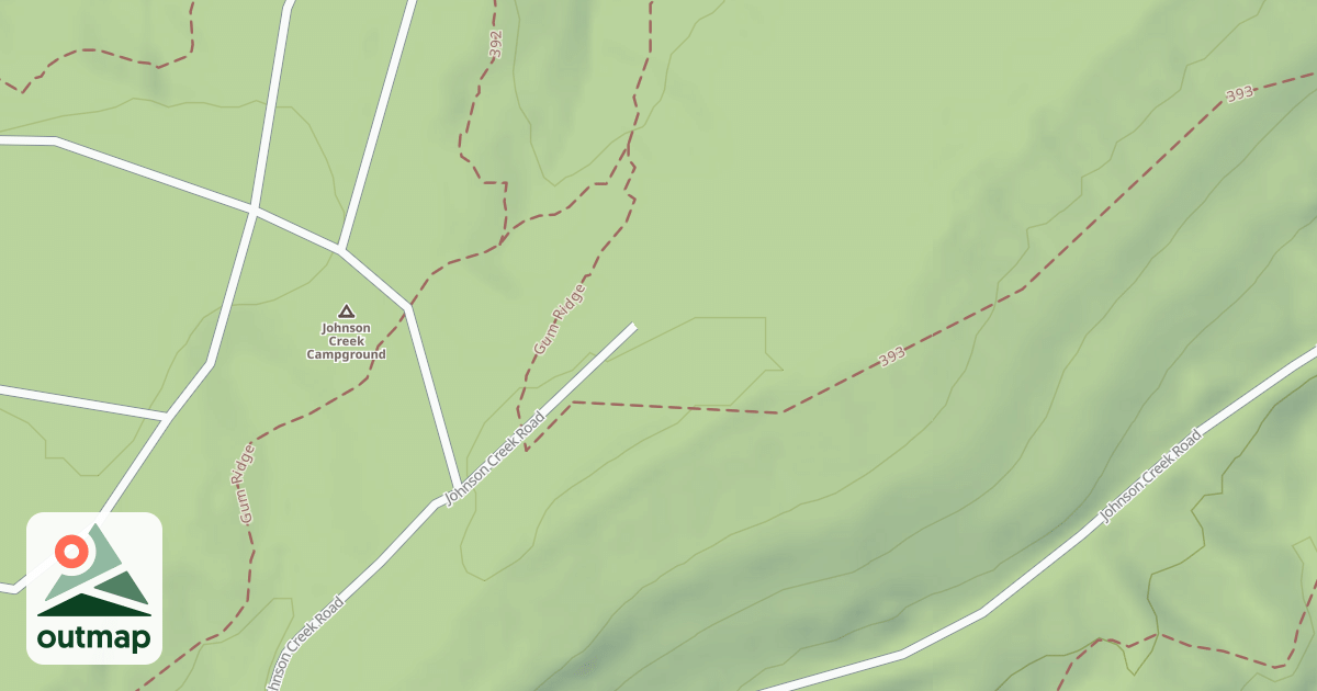 Map of JOHNSON CREEK CAMPIN