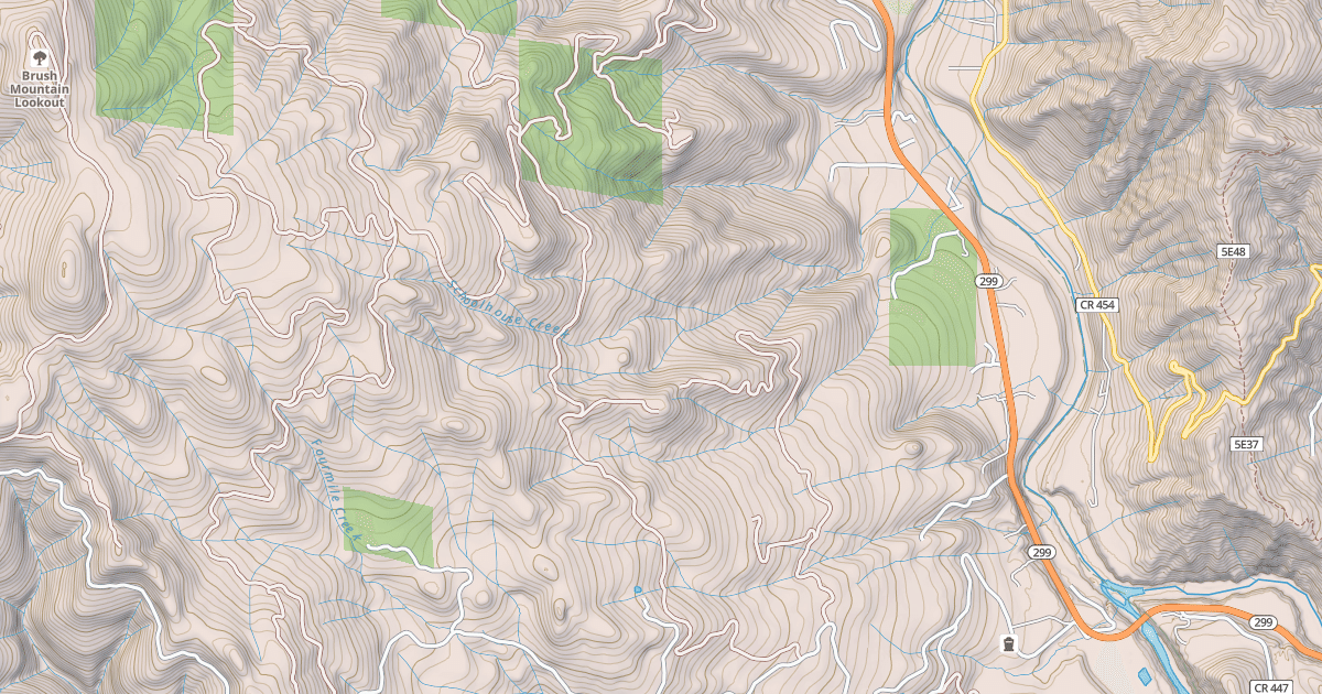 Map preview of FRIDAY SPUR