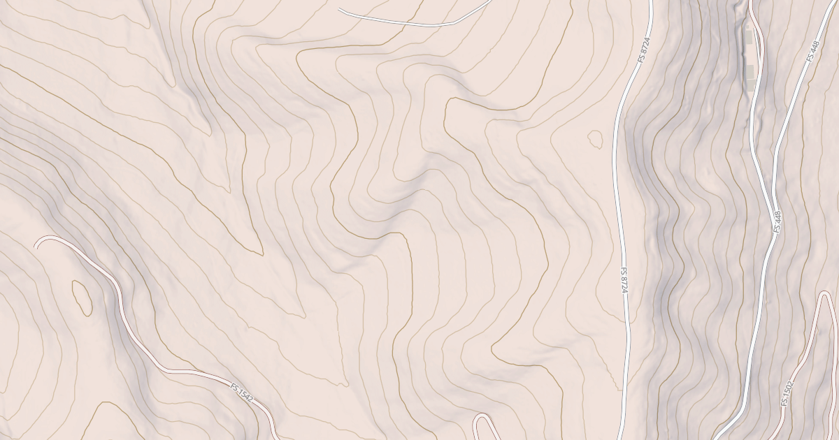 Map preview of USFS National Forest System Roads {517B2CDE-F884-4431-942A-6097A6392A35}