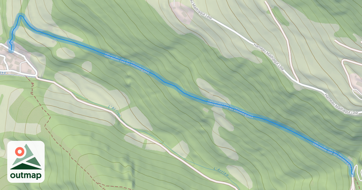 Map of Chemin de la Montagne