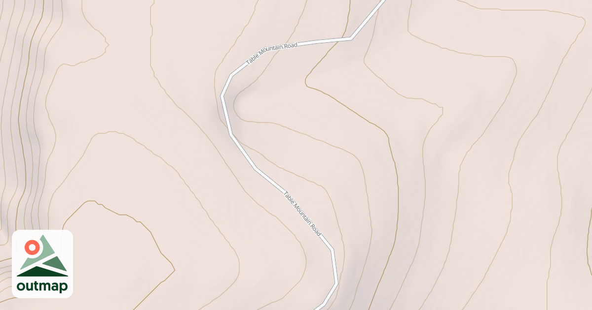 Map of Table Mountain Sled Trail