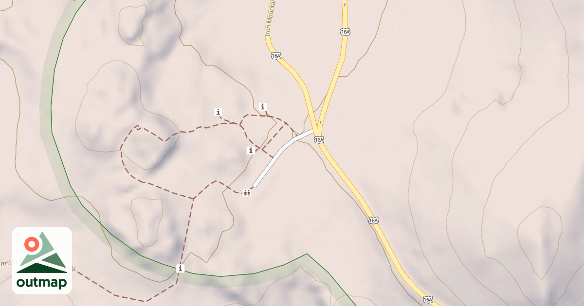 Map of IRON MOUNTAIN PG