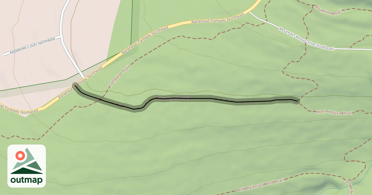 Map of Gas Light Trail