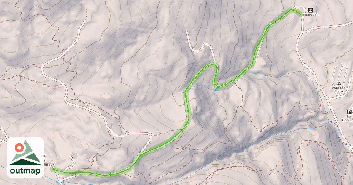 Map of Les Cabris