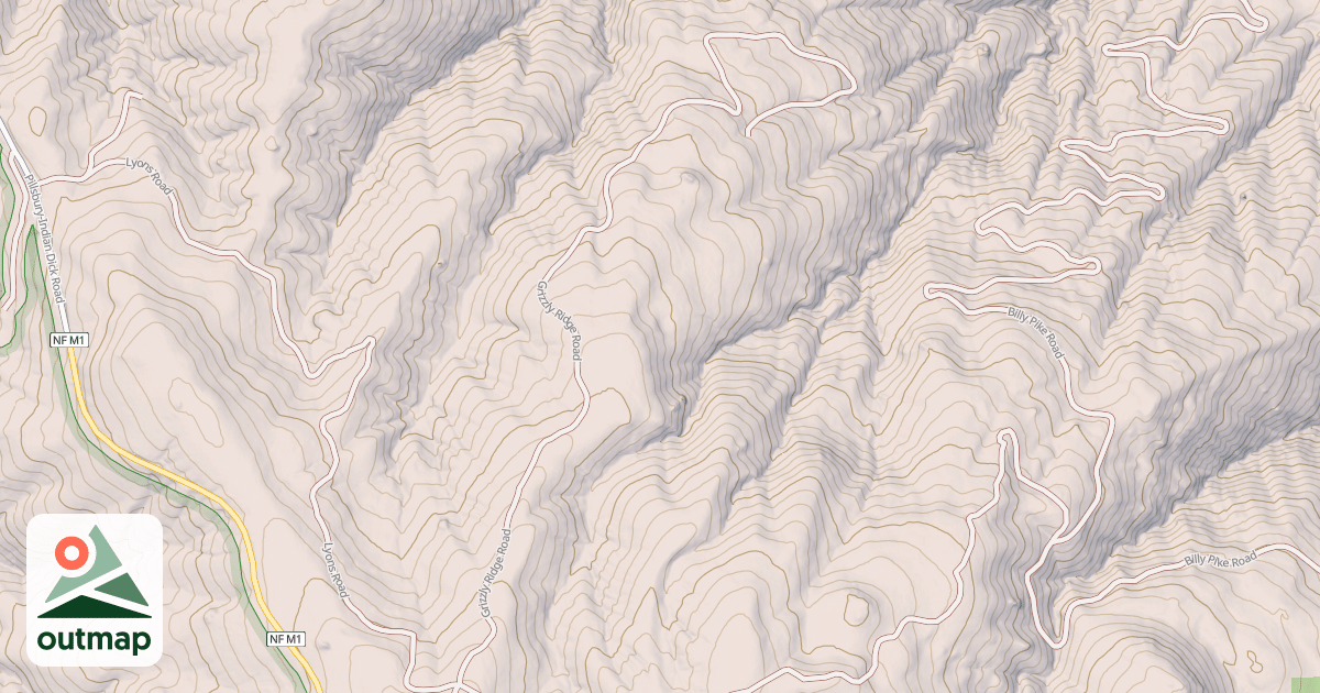 Map of GRIZZLY RIDGE