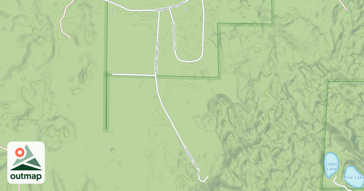 Map of ARCHIBALD TOWER ROAD
