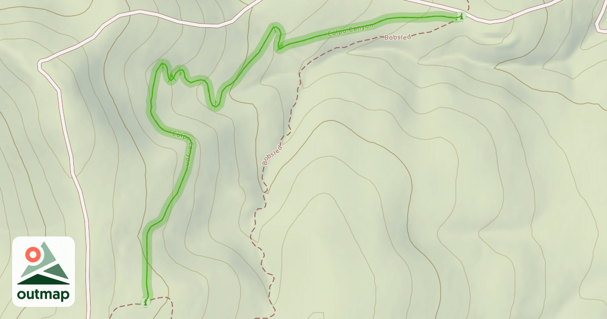 Map of Colpo Canyon