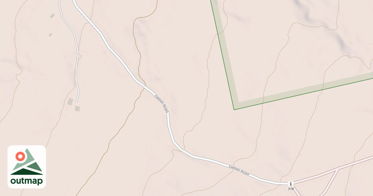 Map of Dellies Rd