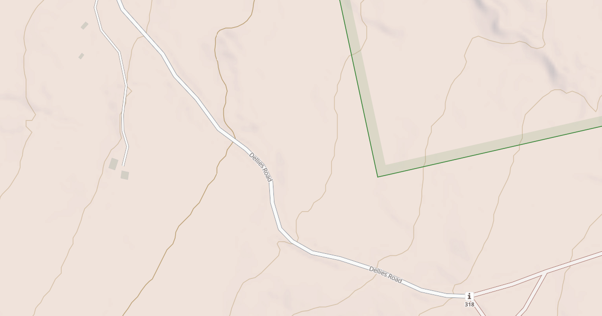 Map preview of Dellies Rd