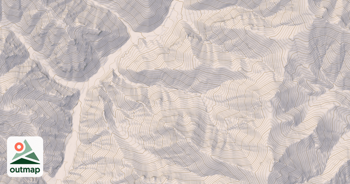 Map of Dry Canyon