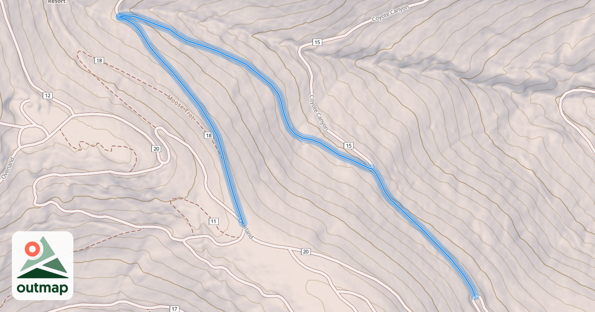 Map of Cougar Gultch
