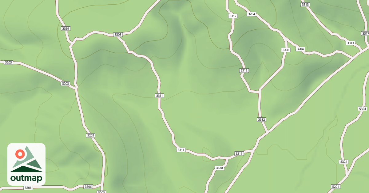 Map of USFS Motor Vehicle Use Map Trails 19506