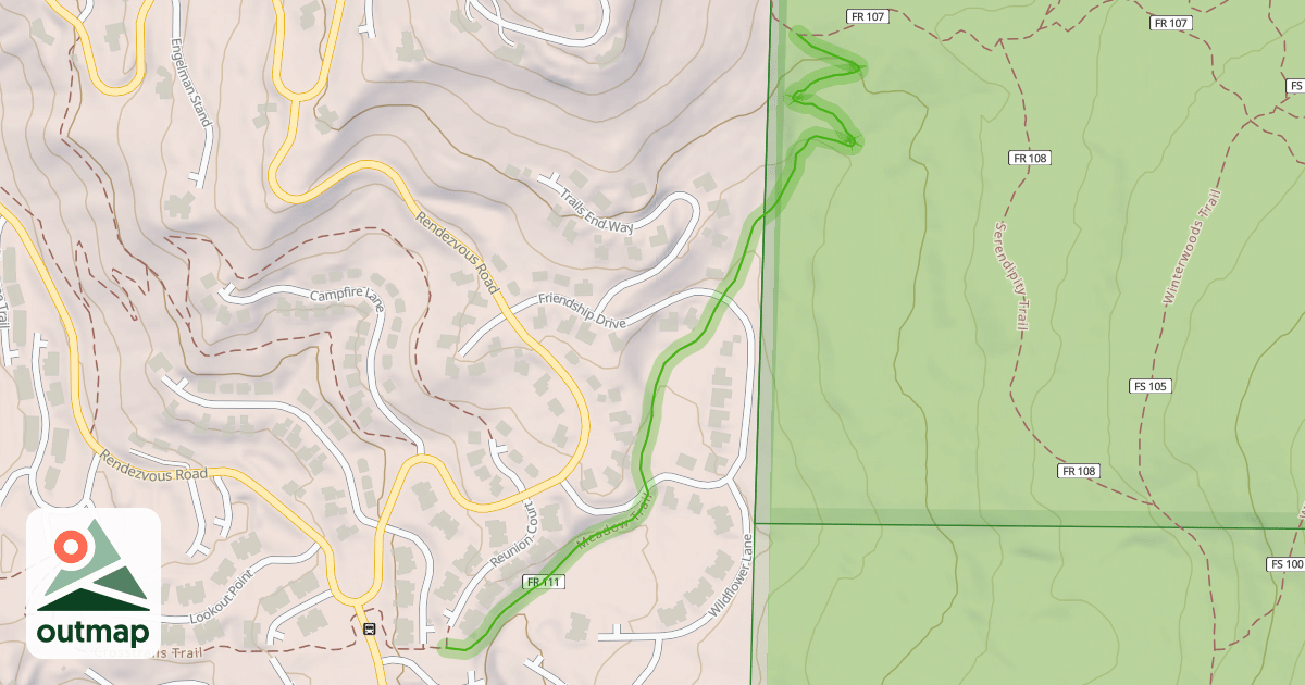 Map of Meadow Trail
