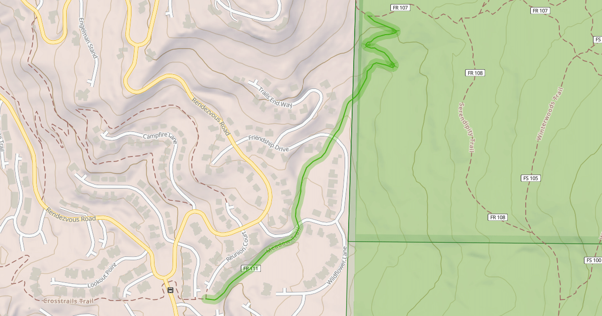 Map preview of Meadow Trail