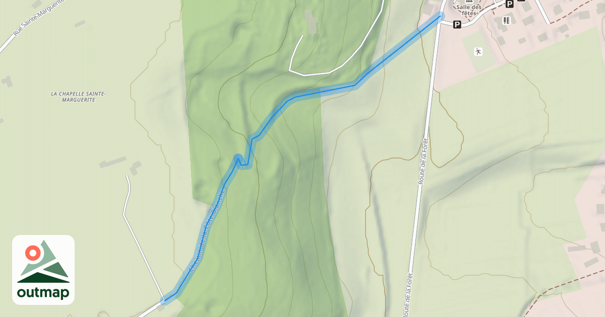 Map of Chemin de la Côte Blanche
