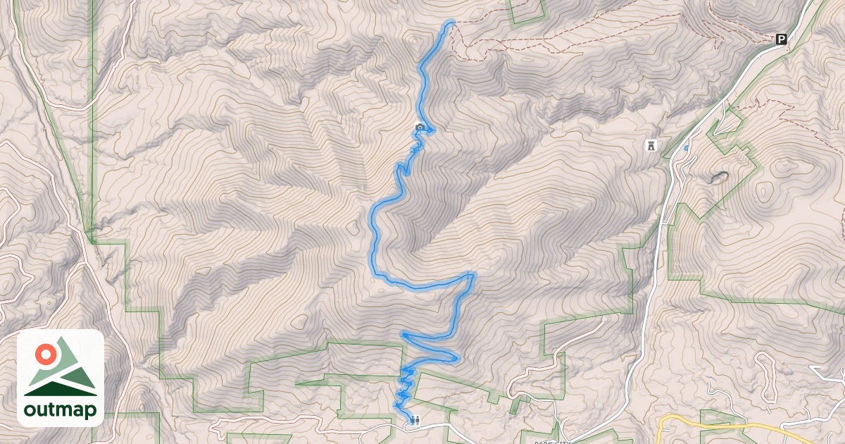 Map of Mt Helena Ridge Trail