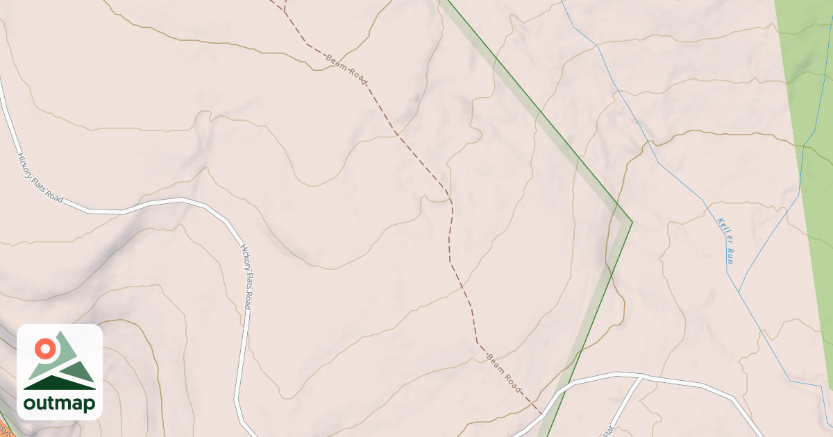 Map of Laurel Highlands Snowmobile Trail (Northern)