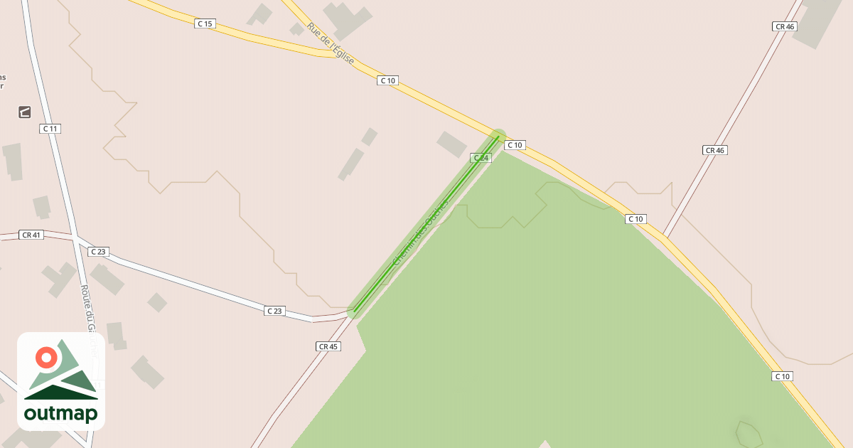 Map of Chemin des Ouches