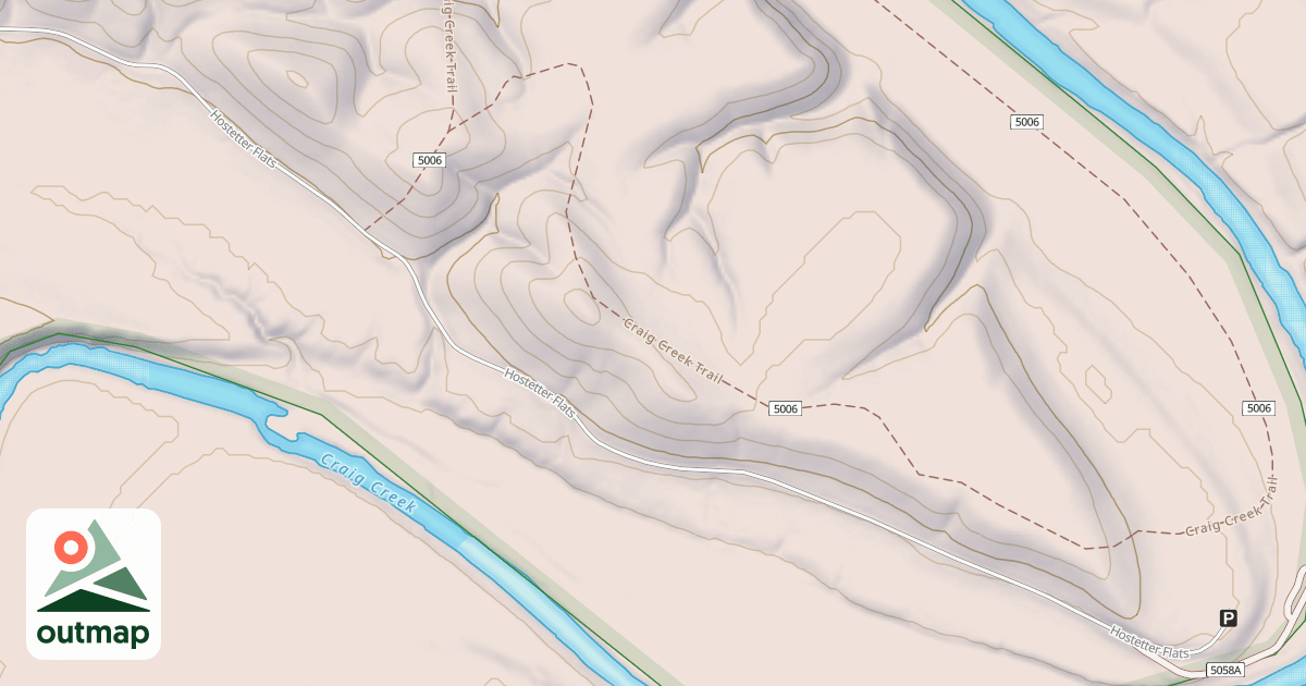 Map of HOSTETTER FLATS