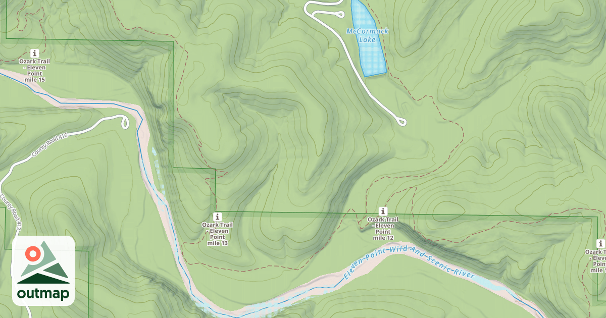 Map of BOOM HOLE ACCESS