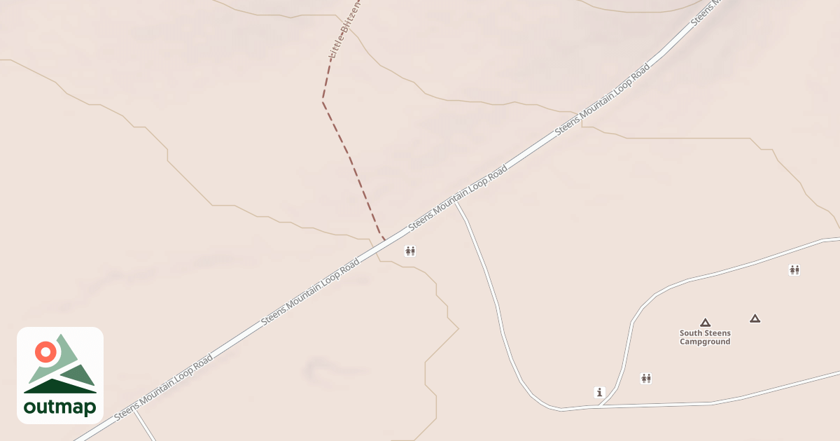 Map of Desert Trail Alternate  (Unmarked)