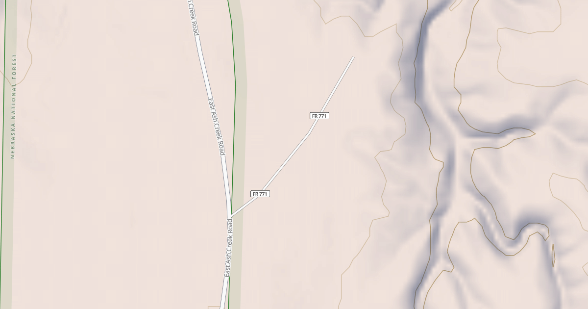 Map preview of USFS National Forest System Roads {8723DF75-8992-4EDE-8C7D-EDCBB47DCB36}