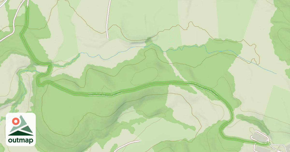 Map of Chemin de Fages à Barrier