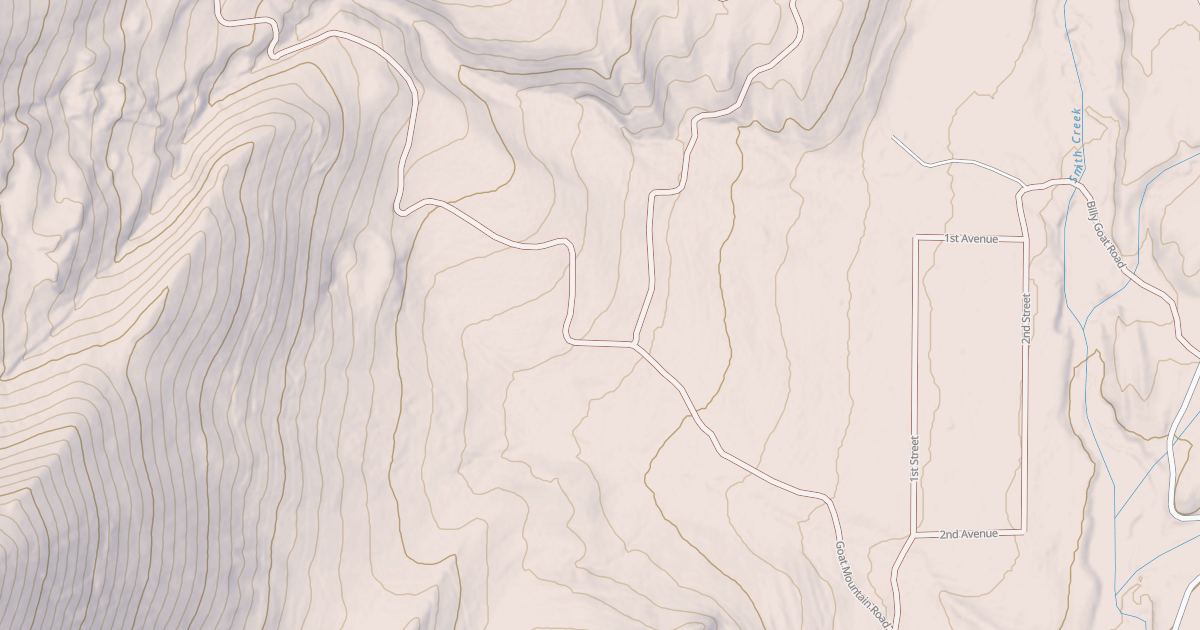 Map preview of GOAT MOUNTAIN