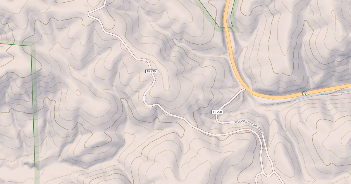 Map preview of WOODALL SHOALS