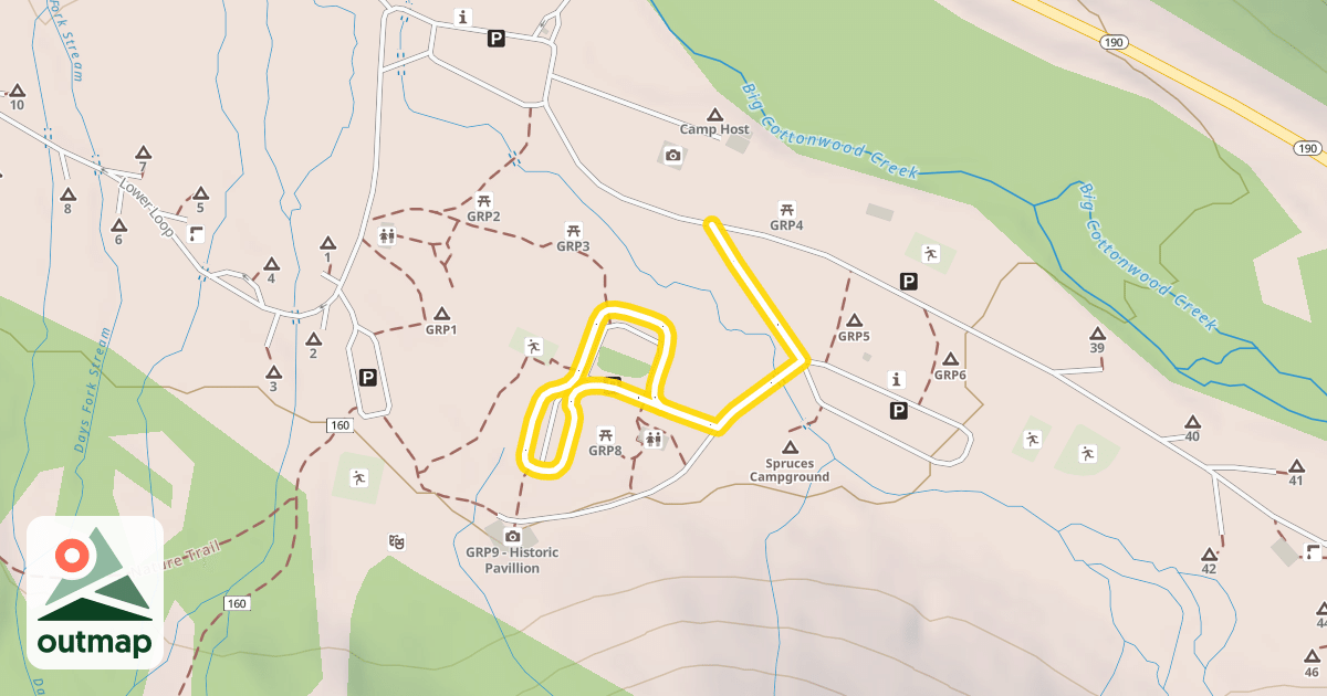 Map of Pavilion Loops