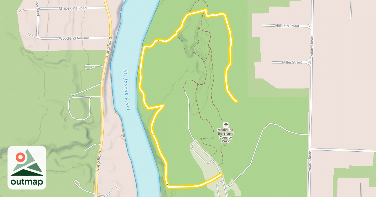 Map of Green Trail