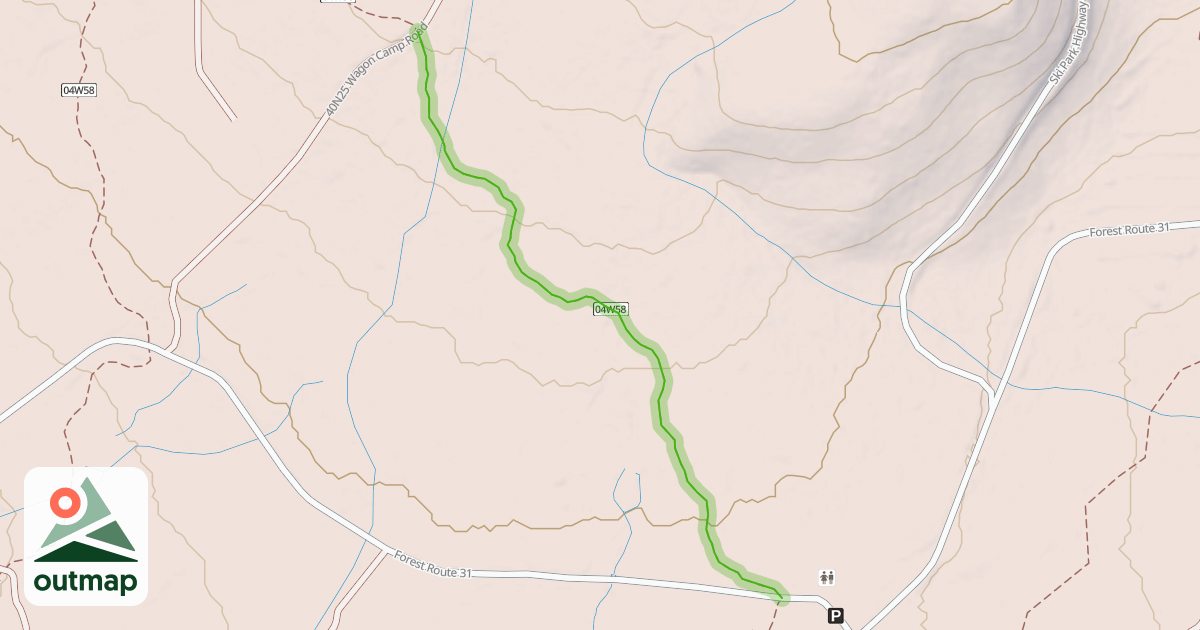 Map of Huckleberry Loop (North)