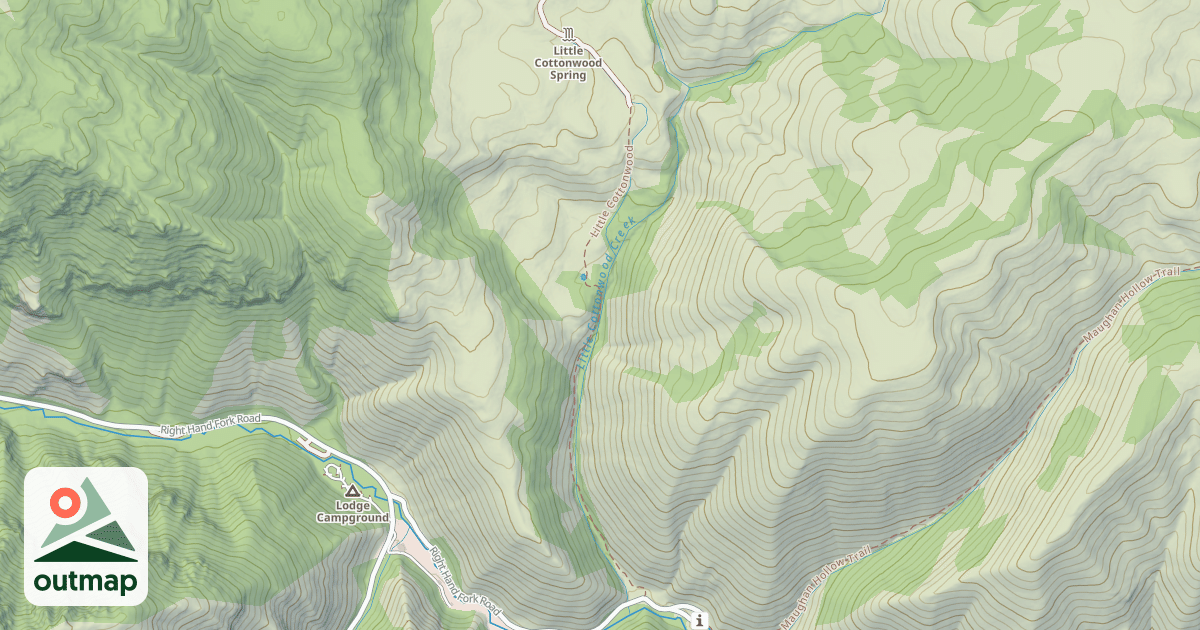 Map of LITTLE COTTONWOOD