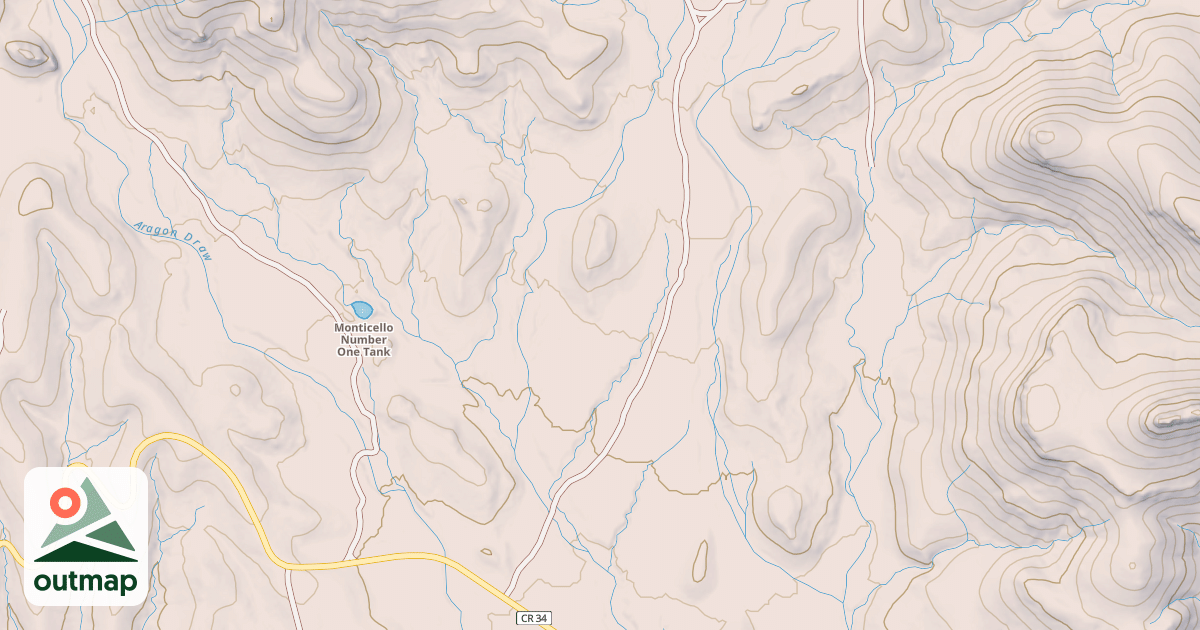 Map of ARAGON WELL RD.