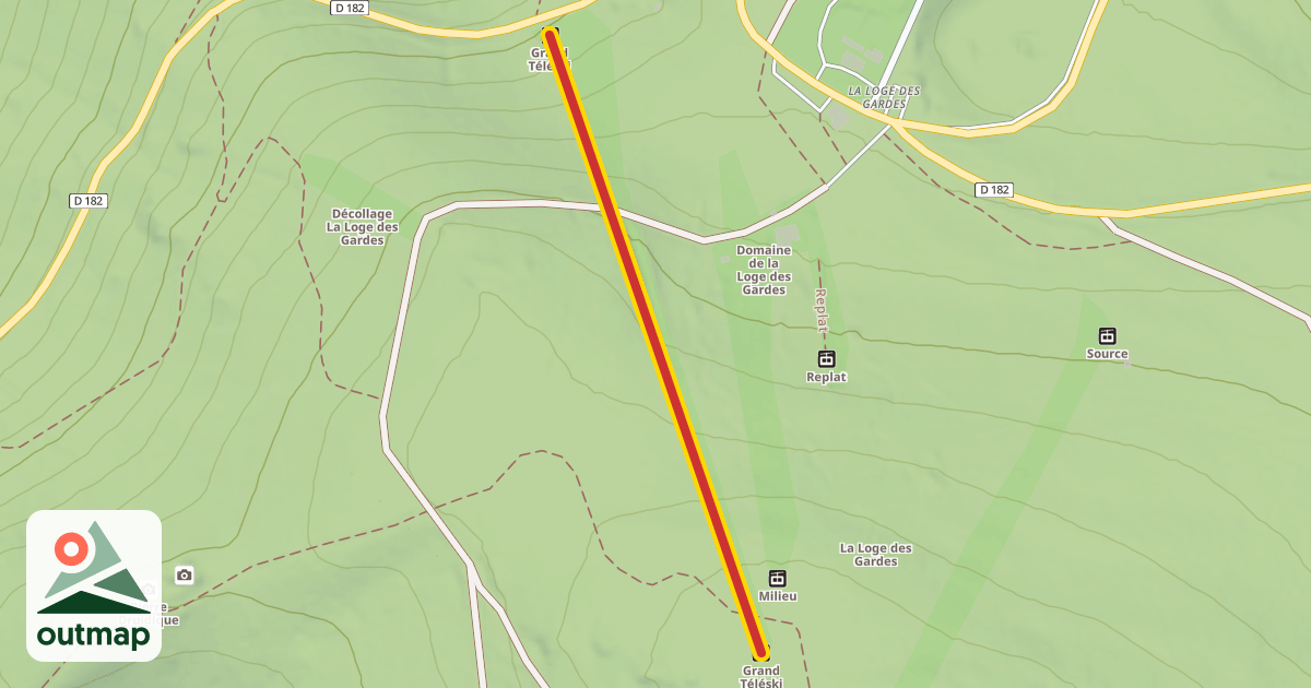 Map of Grand Téléski