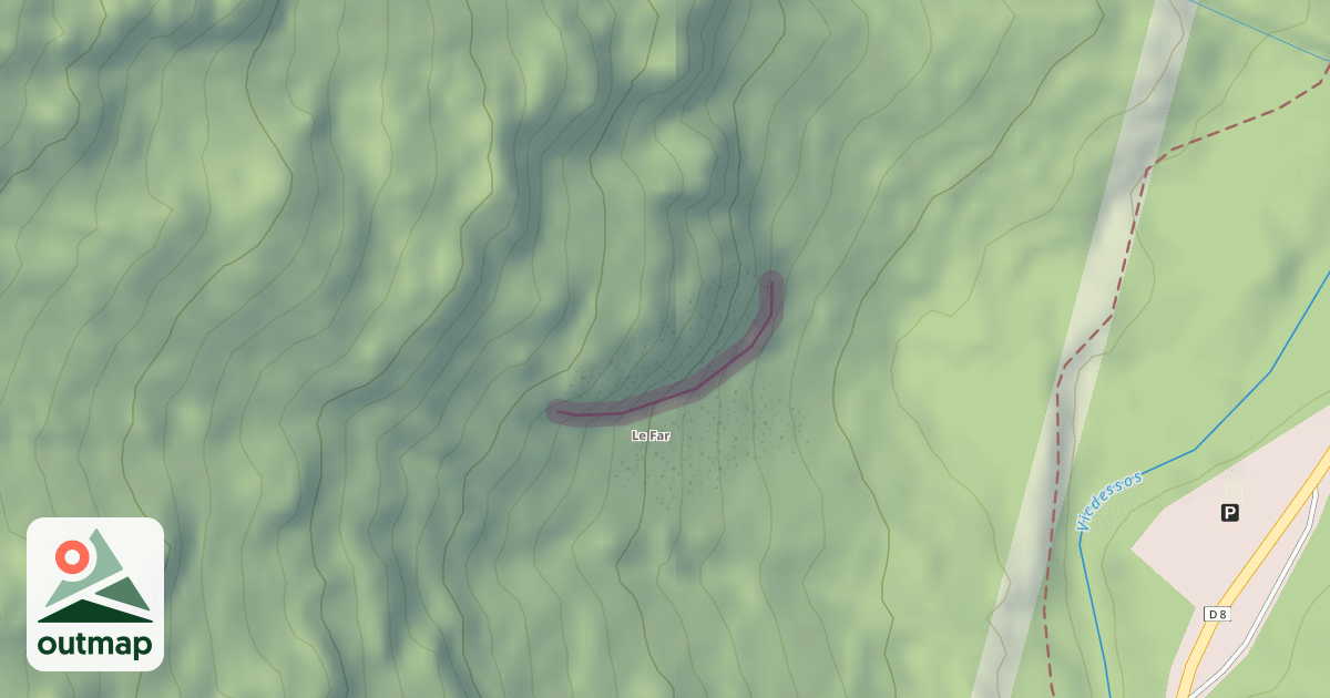 Map of Auzat - Secteur Far