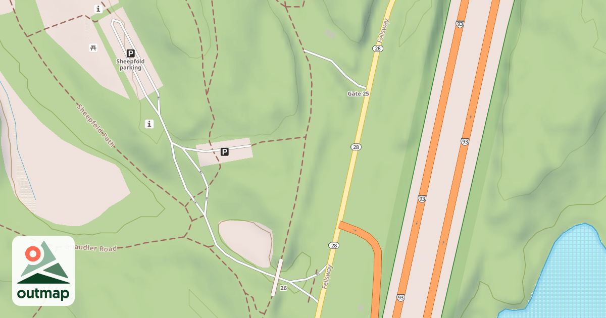 Map of Mountain Bike