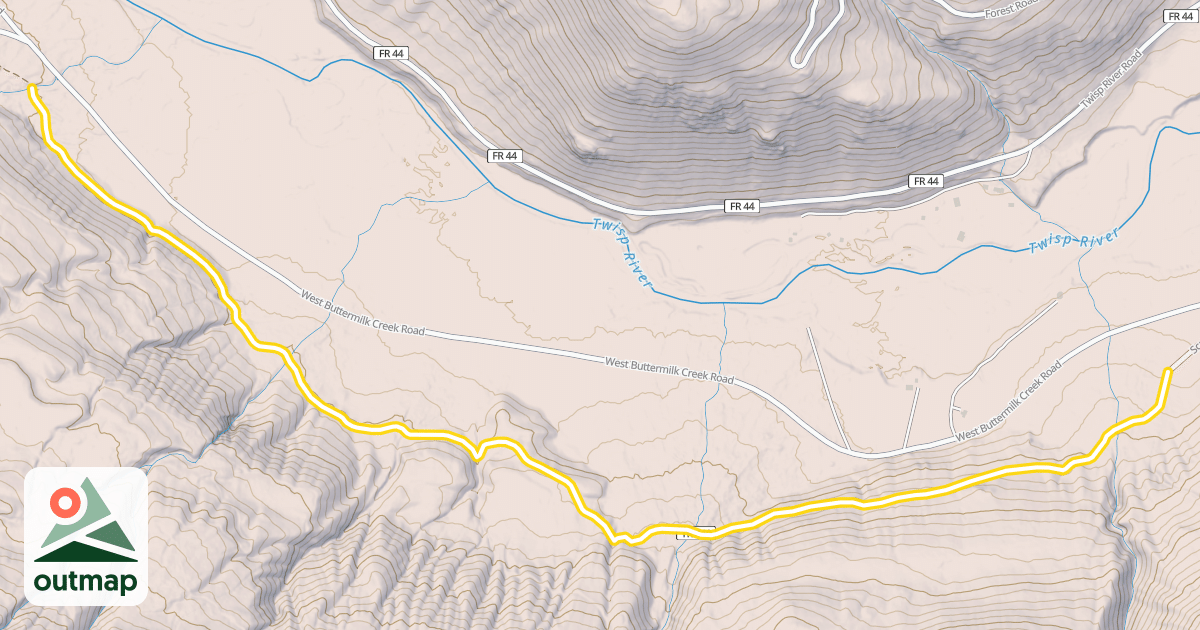 Map of Twisp River Trail